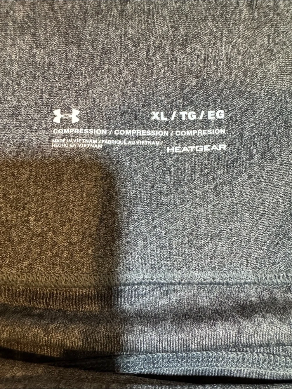 Under Armour Dark Heather Gray Women's Workout Leggings Gym Train size XL